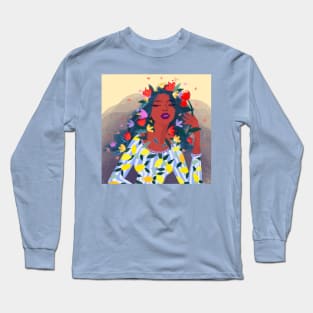 Flower lady Long Sleeve T-Shirt